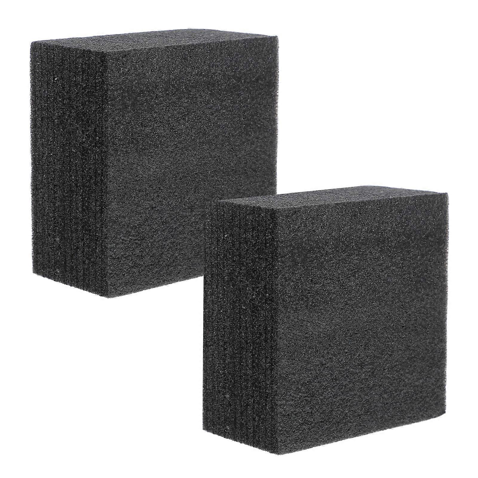 Florist Foam High Density Foam Sheets For Flower Arrangements Rectangular Shape Floral Foam Base Black 15.00X14.50X7.50CM 2Pcs