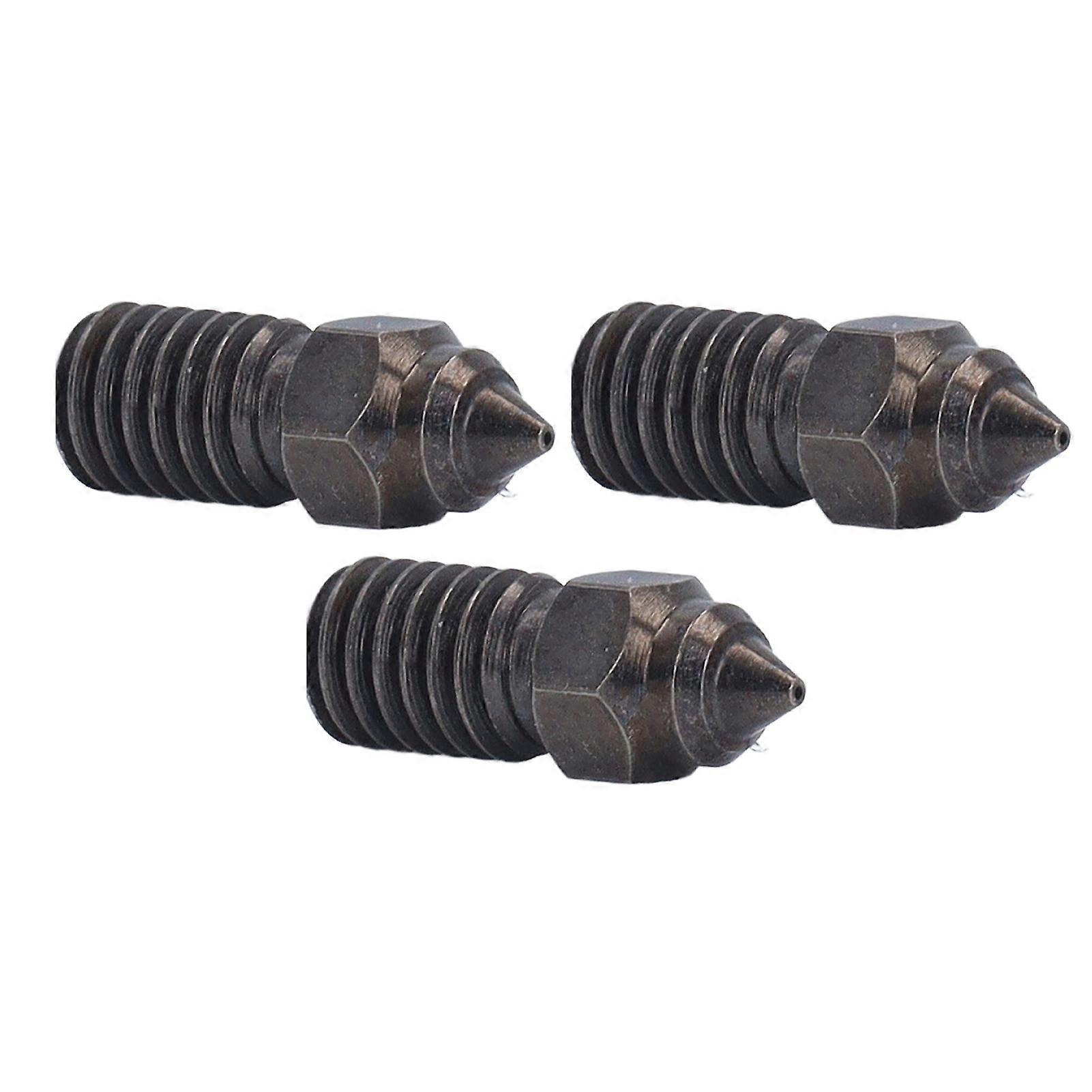 3 قطع 1.75 مللي متر 0.4 مم فوهة فولاذية صلبة لطابعة ENDER 3 V3 SE ثلاثية الأبعاد Hotend