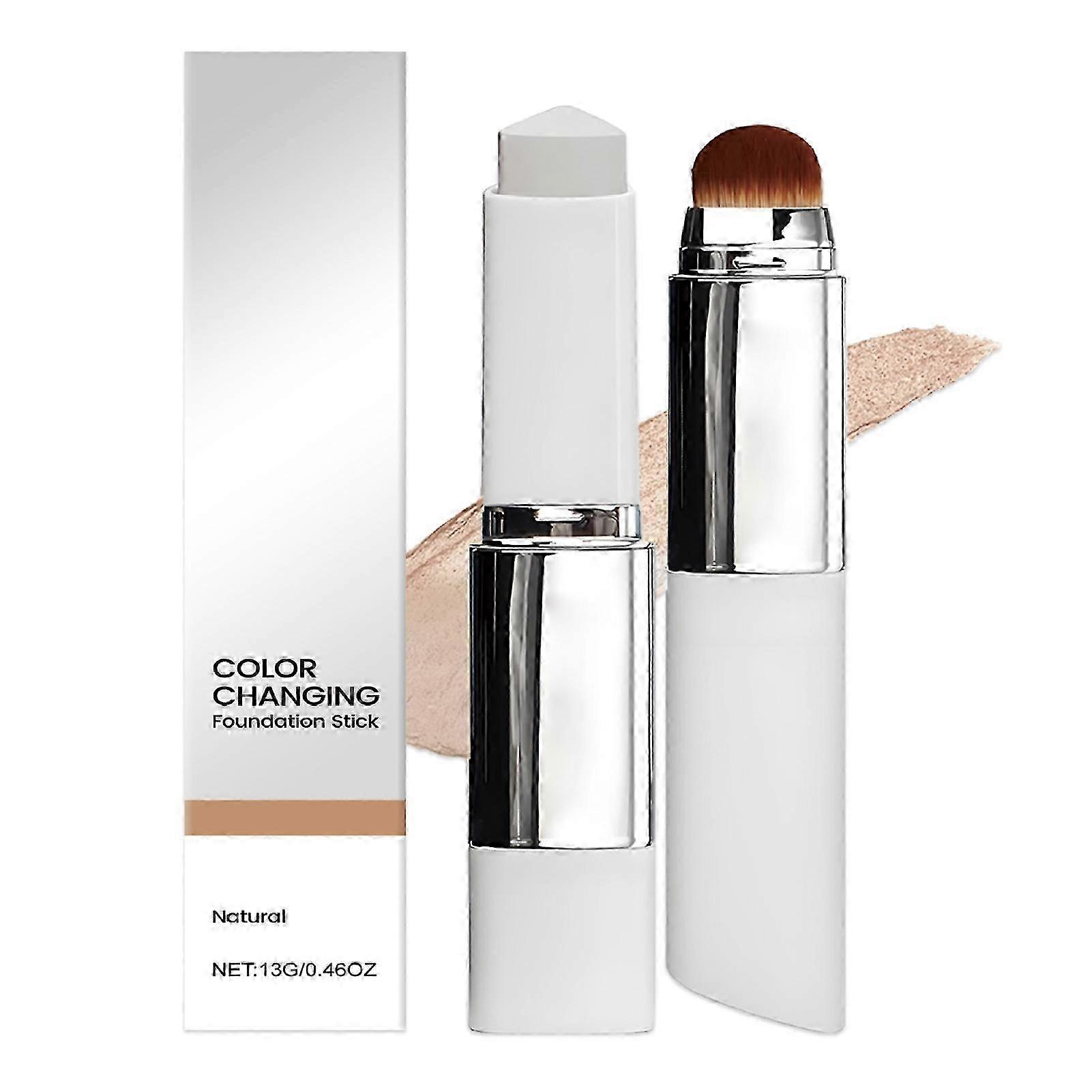 for 2 in 1 Color-Changing Foundation-Stick, Medium to Full Coverage Dewy Finish Base Makeup, Great Present Idea-jc