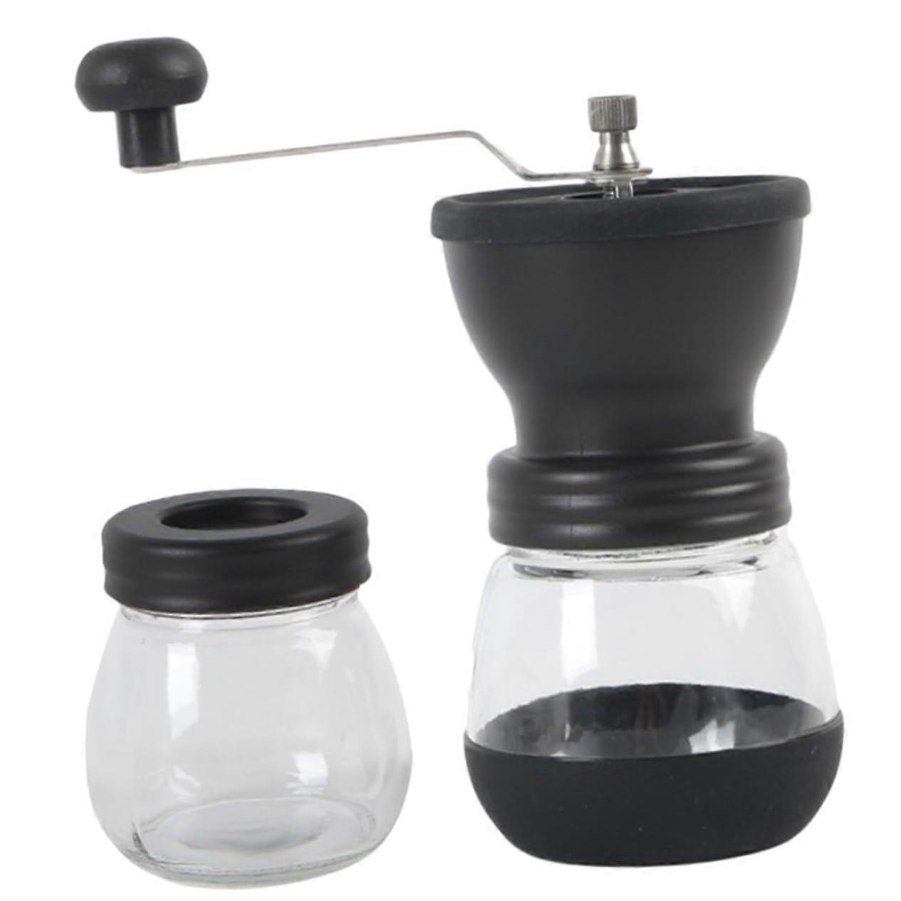 Manual Coffee Grinder with Adjustable Grind Size, Large Capacity, Easy Clean for Home Office Travel