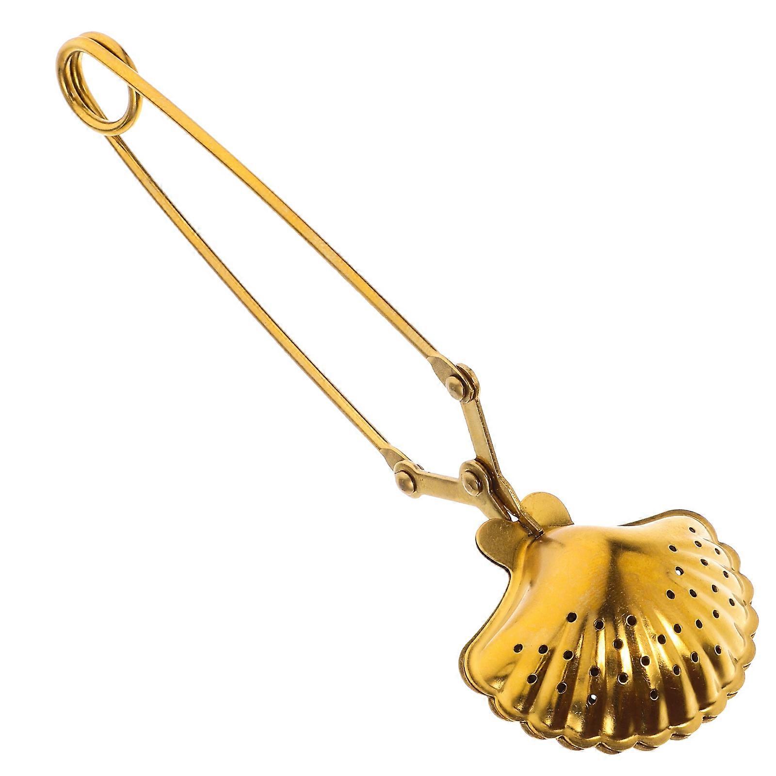 Tea Strainer With Handle Loose Leaf Tea Pourer Shaped Elegant Design Adults 1Pcs