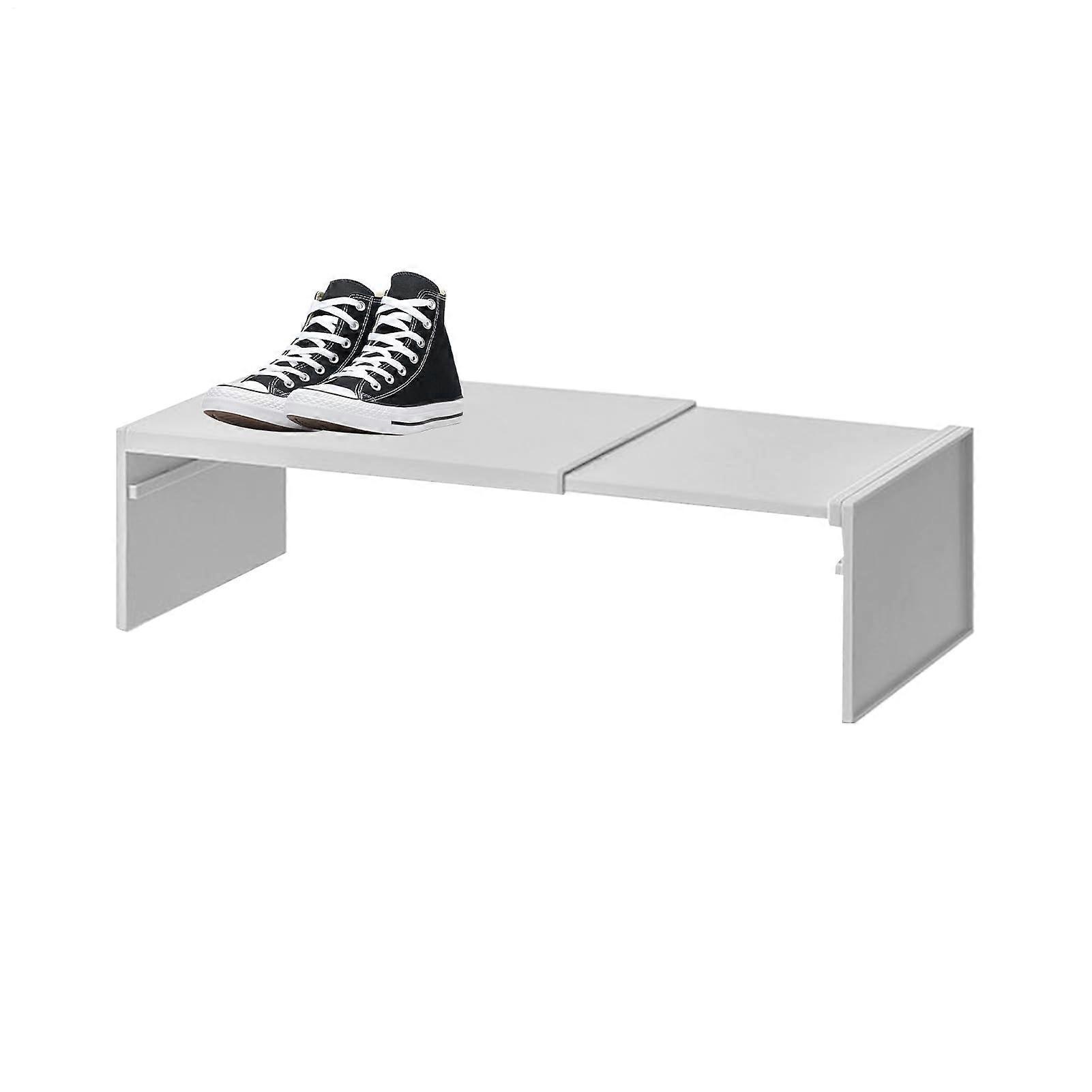 Expandable Storage Shelf with Adjustable SpaceSaving Design for Kitchen Cabinet and Pantry Organizer Gray