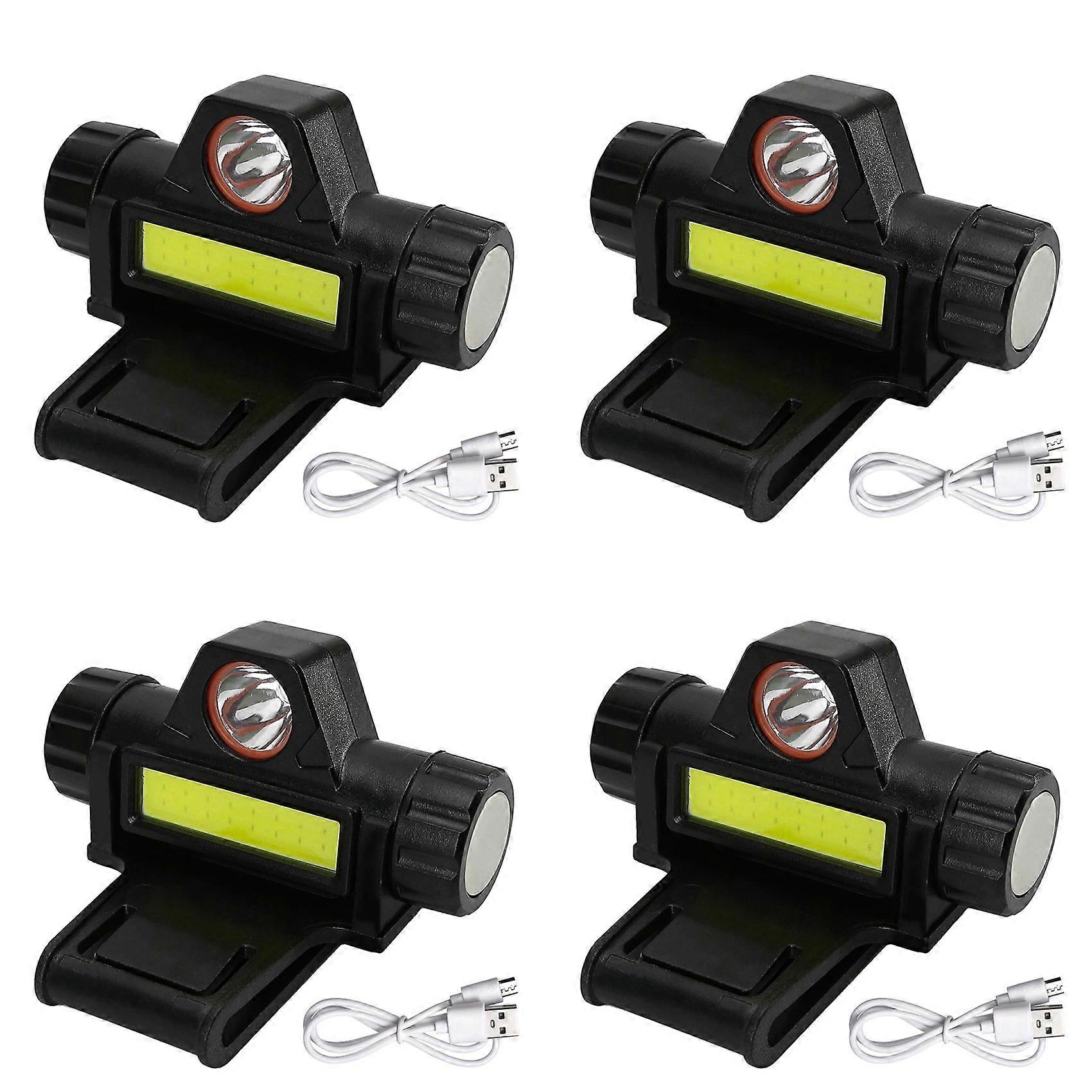 4X Rechargeable Welding Helmet Light Versatile Headlamp Flashlight with Mount Holder, Automatic Dimming