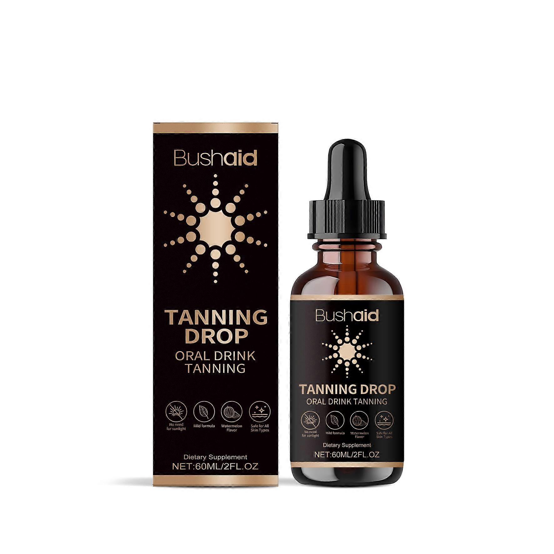 No-sun tanning drops body treatment
