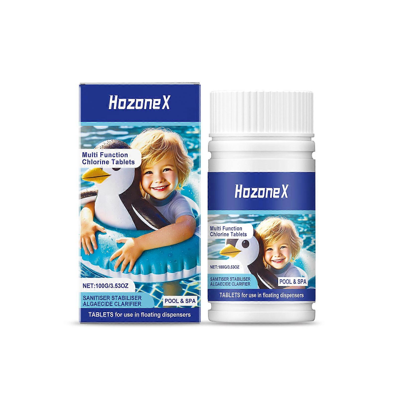 Pool cleaning tablets: Clarify pool water, eliminate odor, quickly dissolve dirt and impurities.