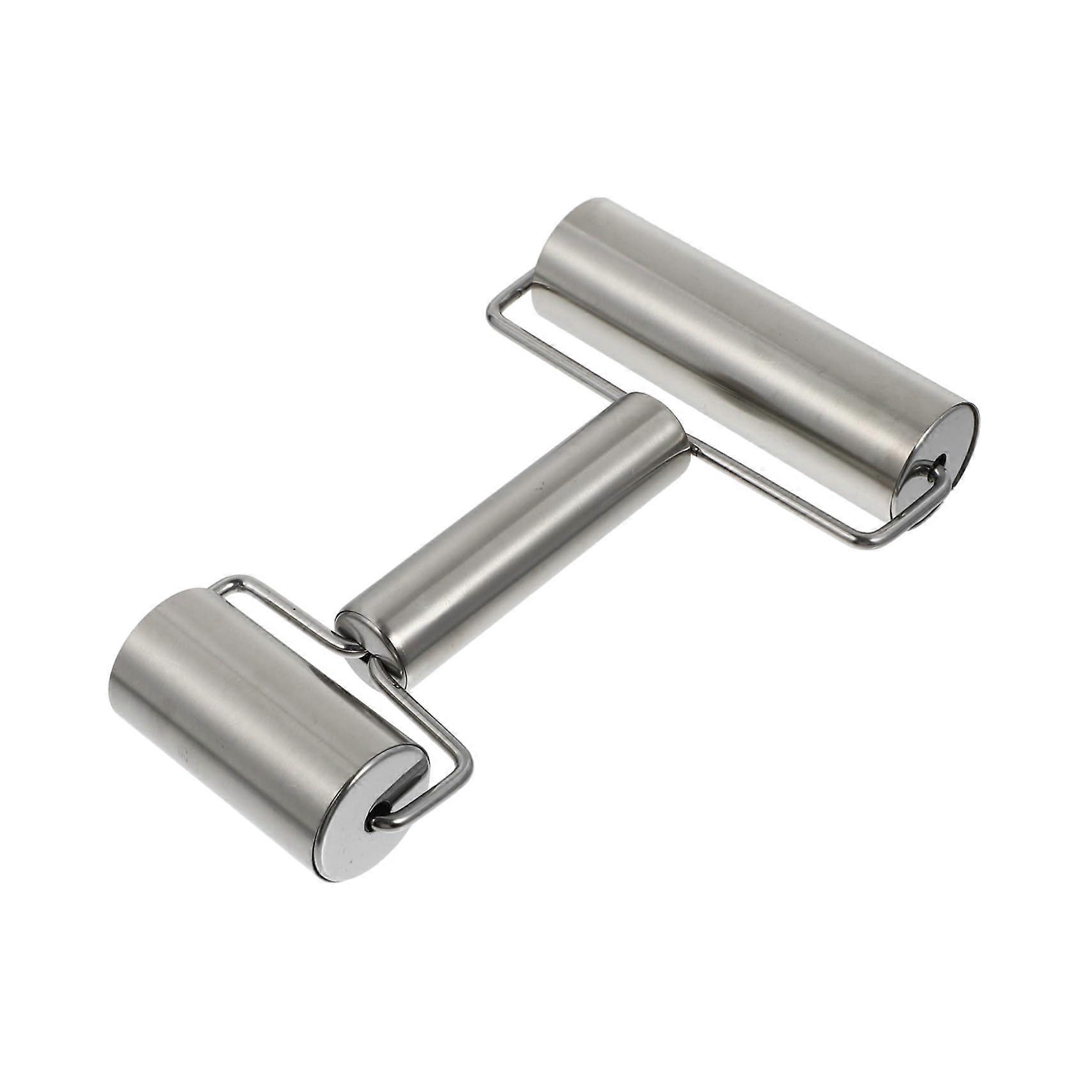 Stainless Steel Nonstick Rolling Pin for Bread Pizza Crust, DualEnded Easy Clean Pastry Roller