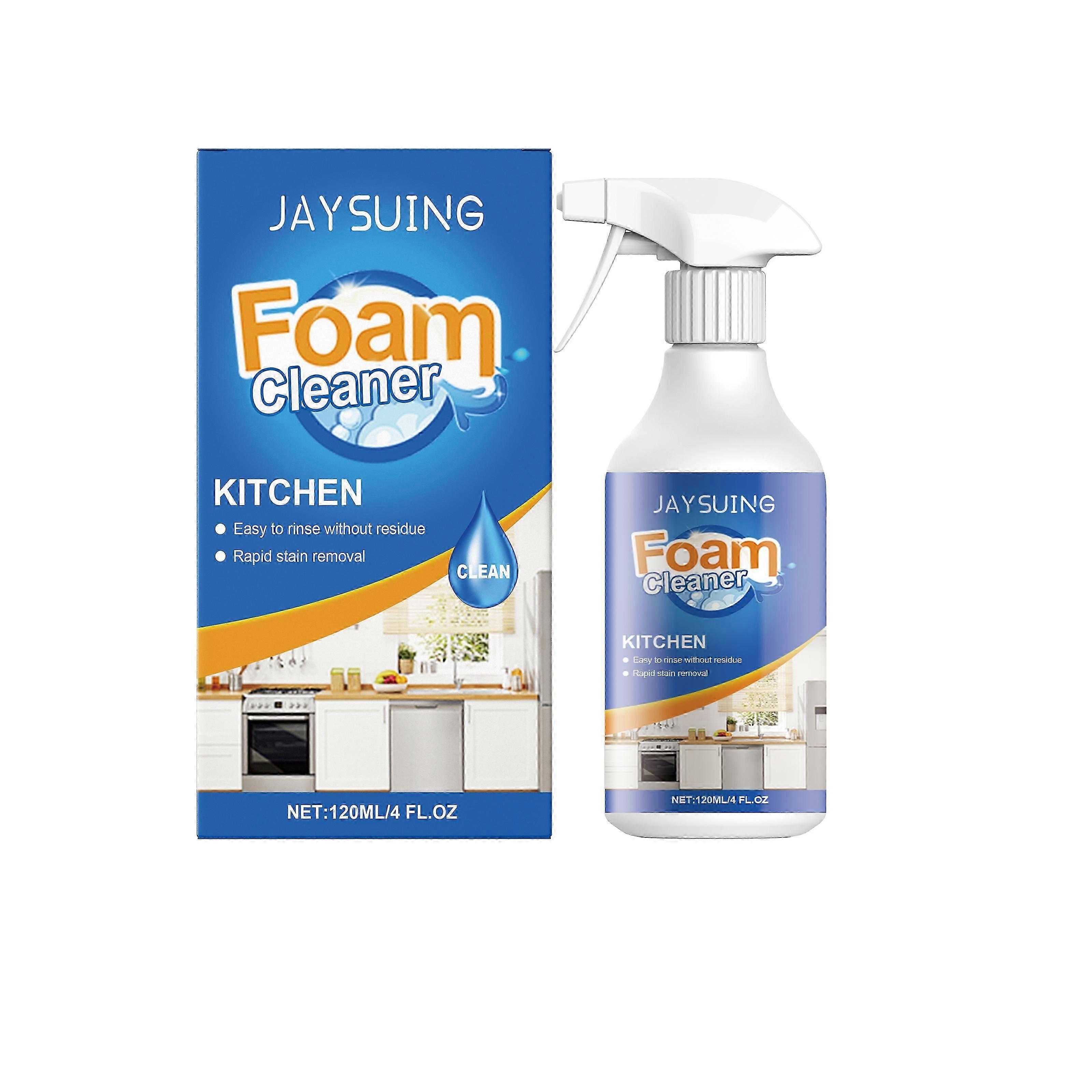 Fast Acting Kitchen Grease Foam Cleaner  Powerful Oil