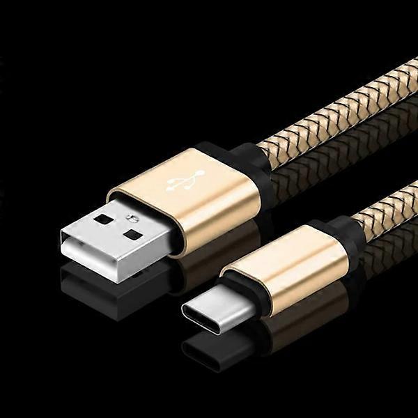 2m 3m USB Type C Cable Fast Charging for compatible with Samsung Galaxy A51 A71 A5 A70 A81 M31 A12 S21 S10 S10E S9 A50 Gold 0.25m
