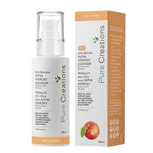 Pure Creations Anti-Aging Anti-Wrinkle Alpha Hydroxy Cleanser, 125 Ml