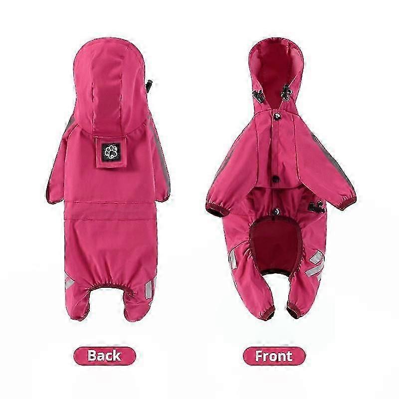 Dog Rain Suit for Inclement Weather - Waterproof Reflective Coat with Full Leg Coverage