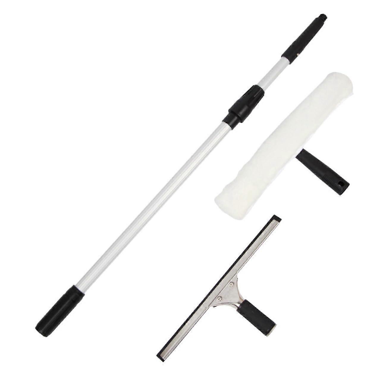 Window Squeegee with Telescopic Pole Long Handle Glass Cleaner for Home Bedroom Car Windshield