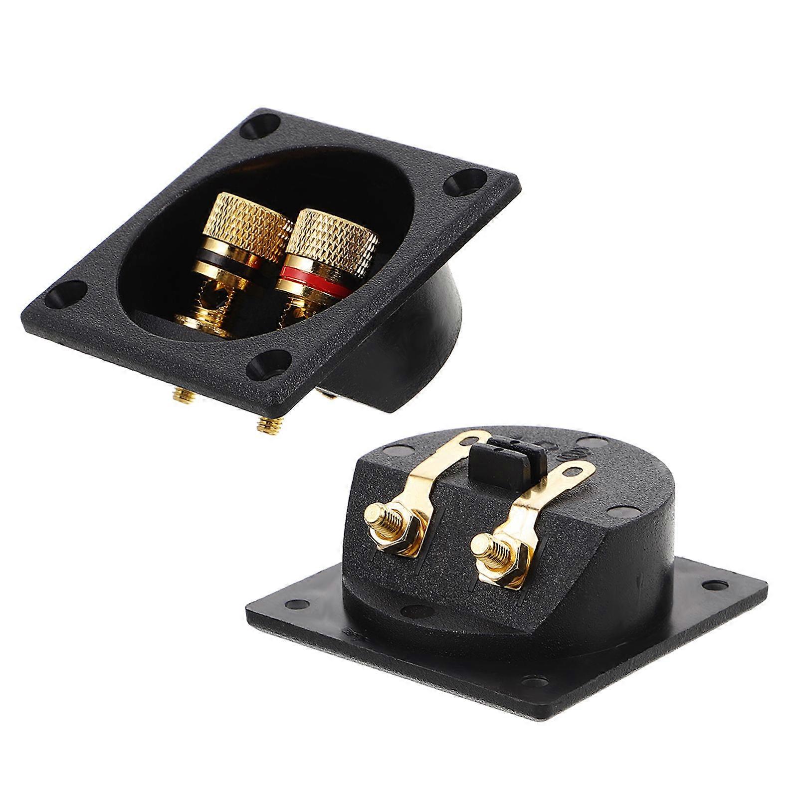 Speaker Box Terminal Cup for Repair 2Pcs Copper Binding Post Cup Connector