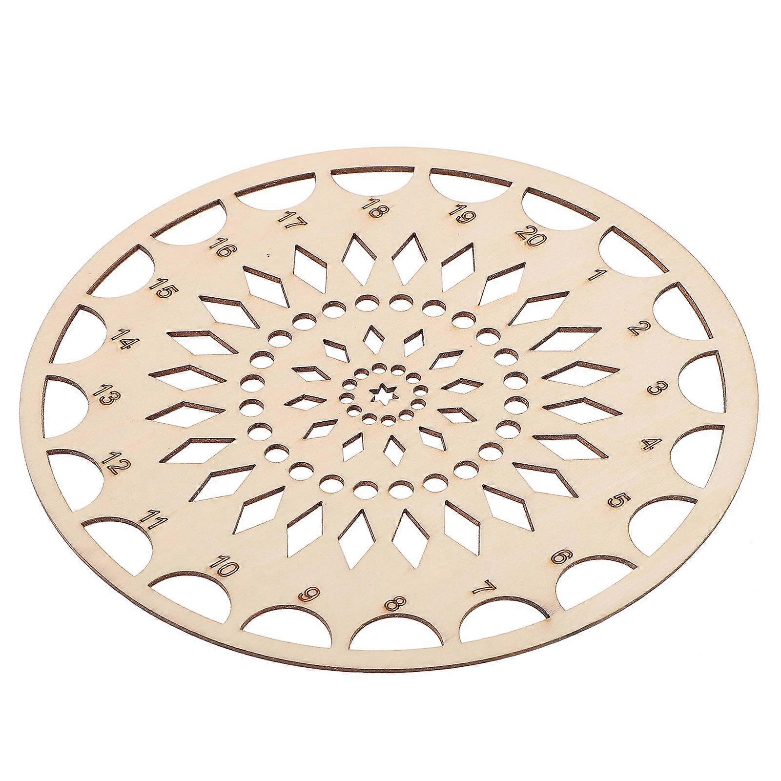 Threading Plate Wooden Embroidery Floss Organizer for 4Pcs Stitching Thread