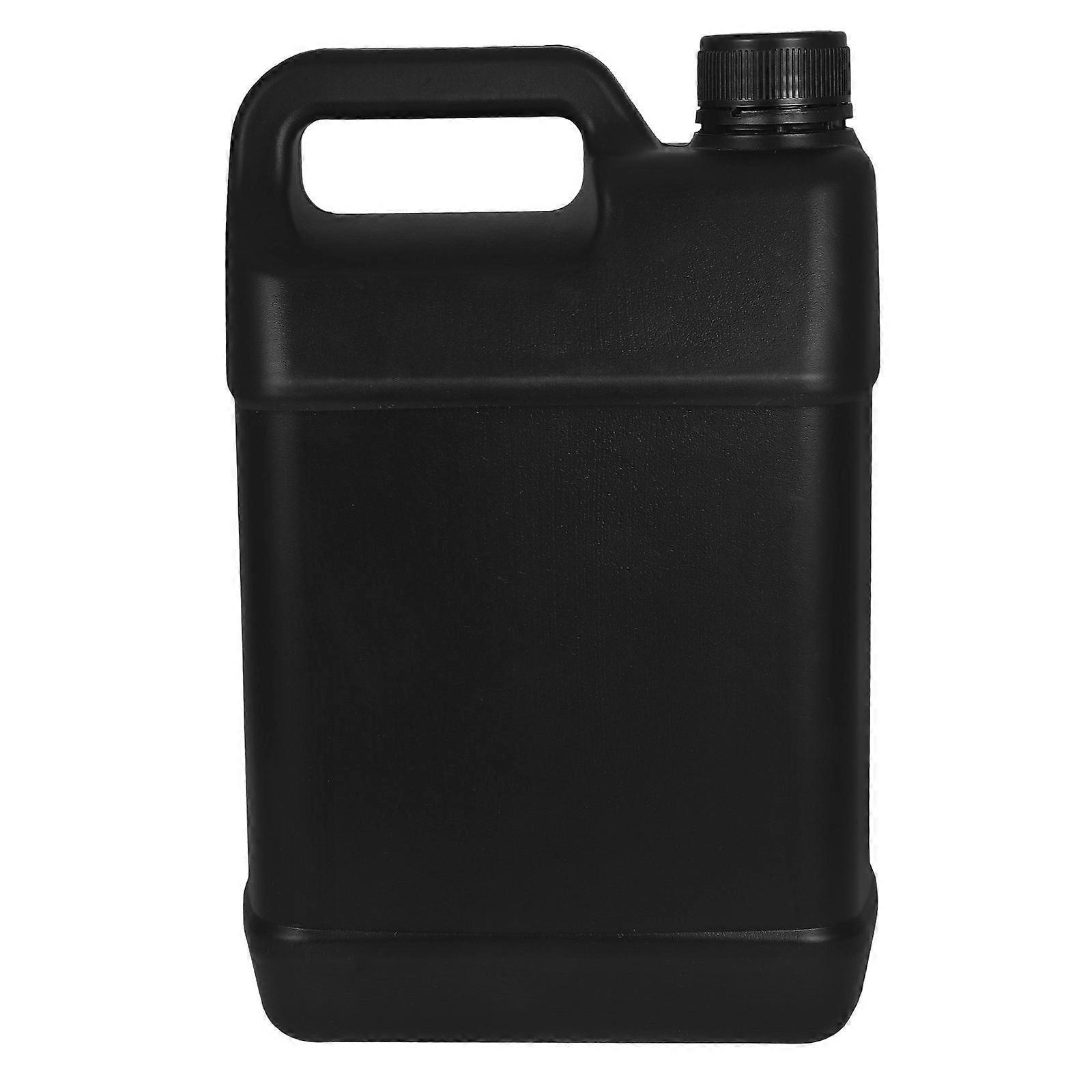 Storage Bottles Empty Bottle with Cap for Storage Use 4L Black Hdpe Liquid Container