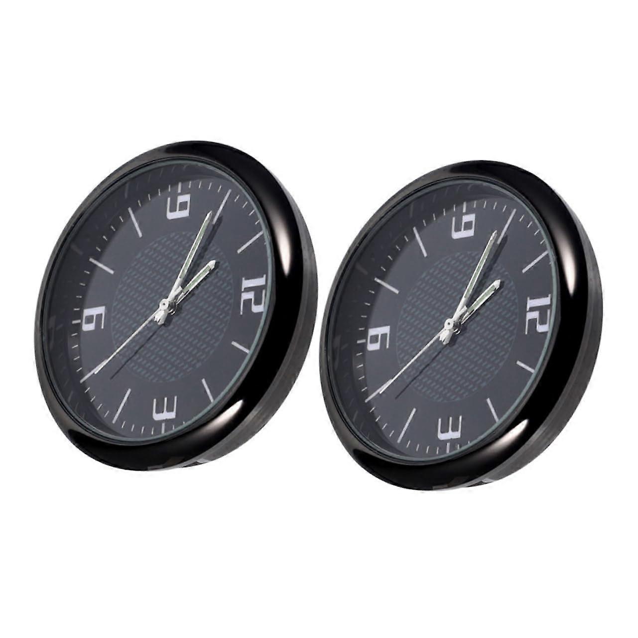 2pcs Analog Car Dashboard Clock with Precise Quartz Movement for Quick Vent and Interior Installation