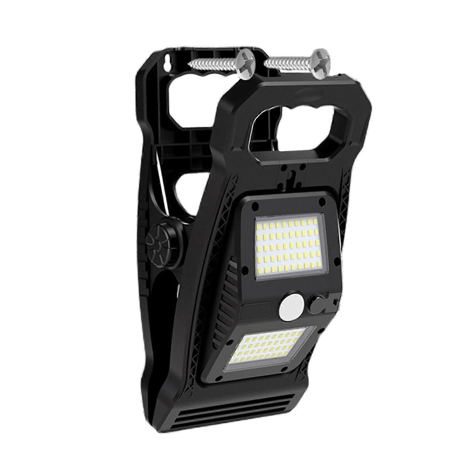 Fence Clip on Light Solar Powered Security Light With Motion Sensor Outdoor Lights For Porch Garden Patio Walkway