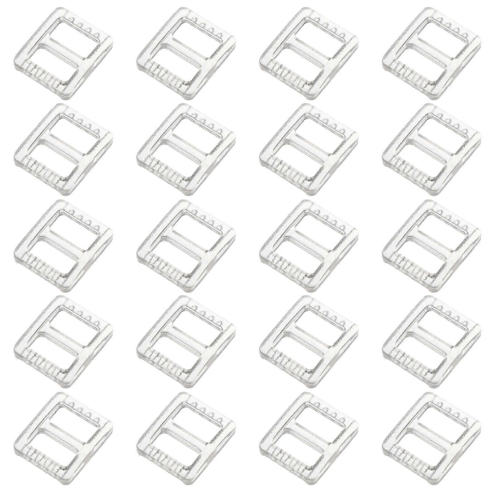 50Pcs Slide Button Adjustable Webbing Slider for Bag Belt Backpack