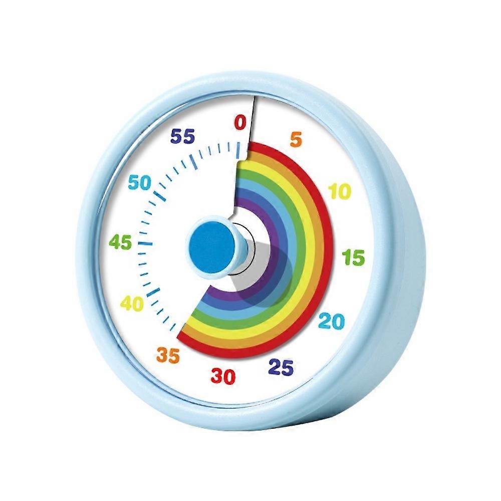 60 Minutes Visual Timer Ultra Silent Round/Square Countdown Alarm Clock Visualization Self-discipline Kitchen Timer Reading Room