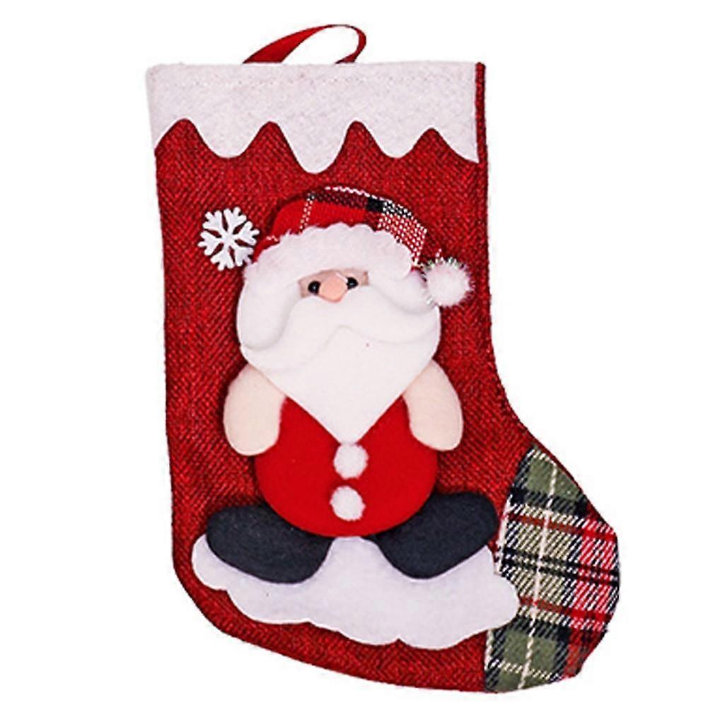 Eye-catching Holiday Decor Christmas Stocking Large Santa Stocking