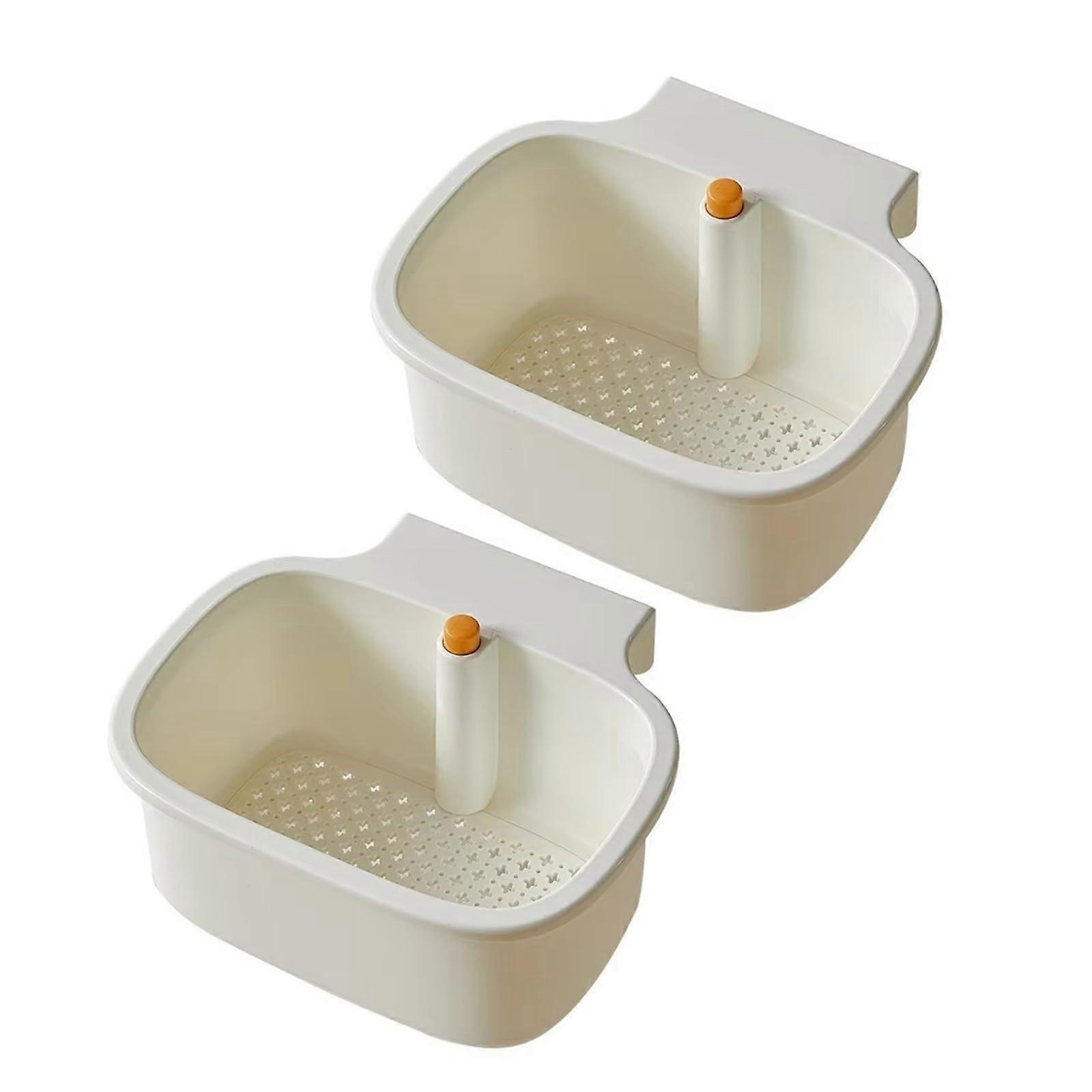 Adjustable Kitchen Sink Organizer Rust Resistant Space Saving Sink Caddy for Sponges and Soap