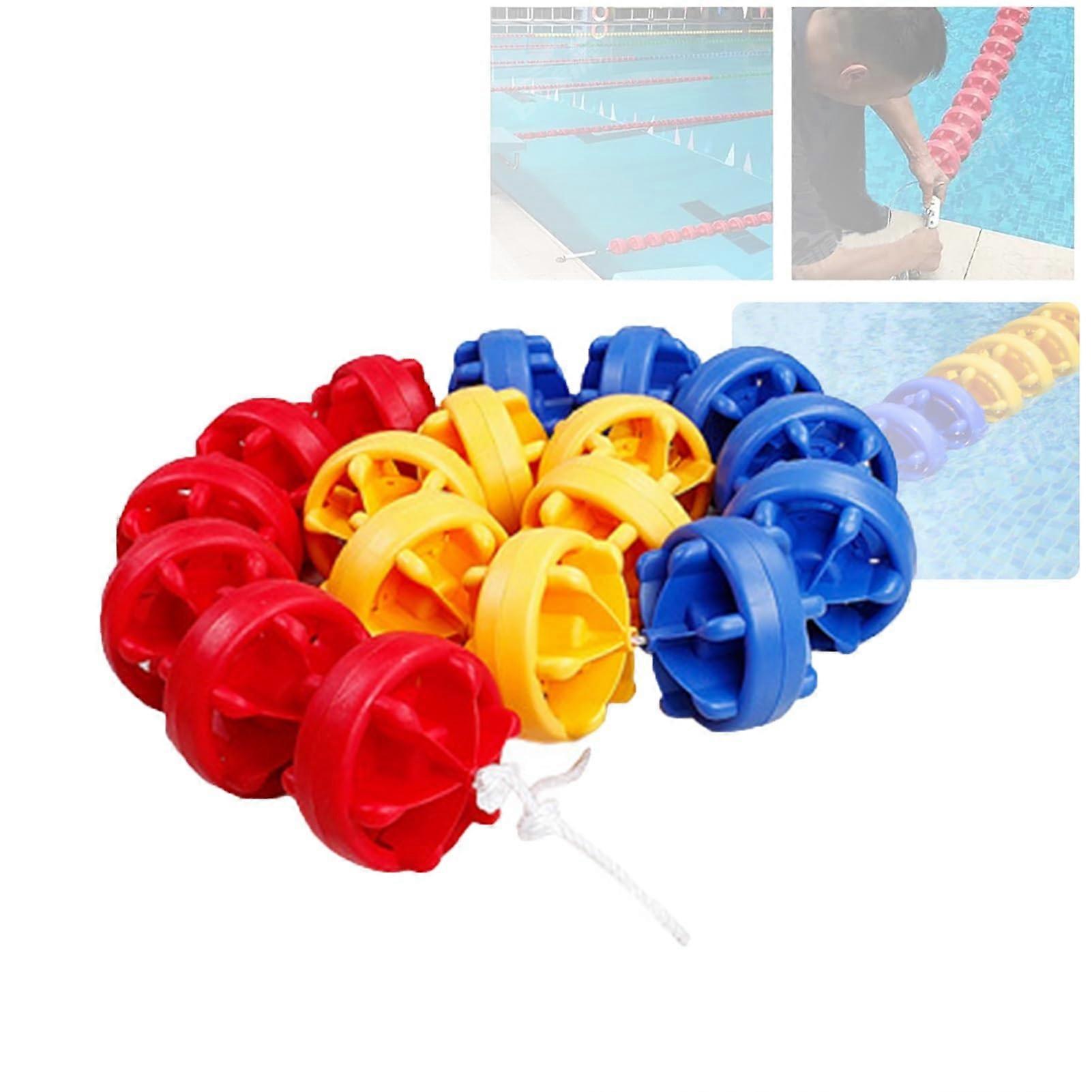 Pool Safety Rope with  Visibility Buoys, Adjustable Swimming Pool Divider 50ft