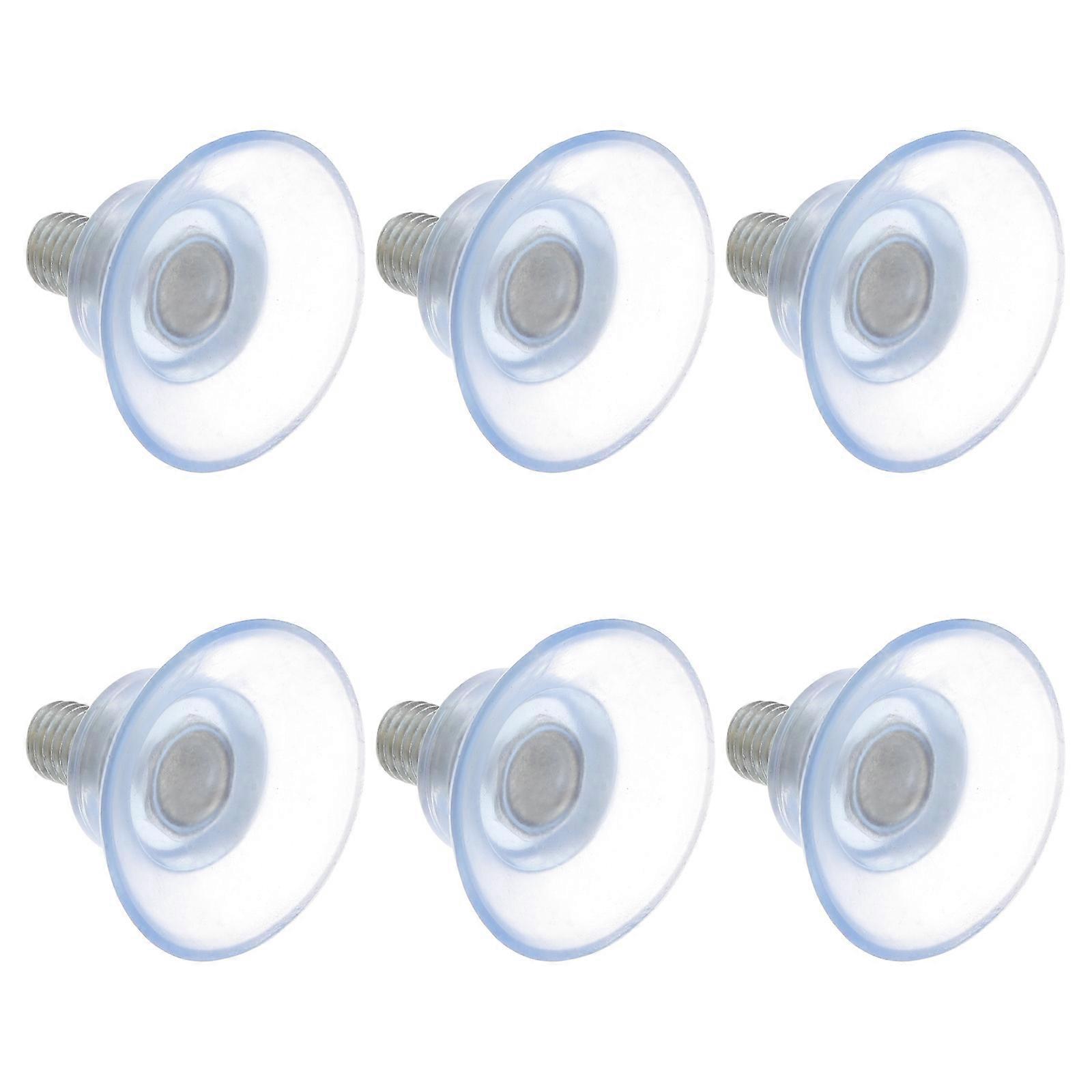 Glass Suction Cup PVC Anti-Collision Function 6Pcs for Home Use