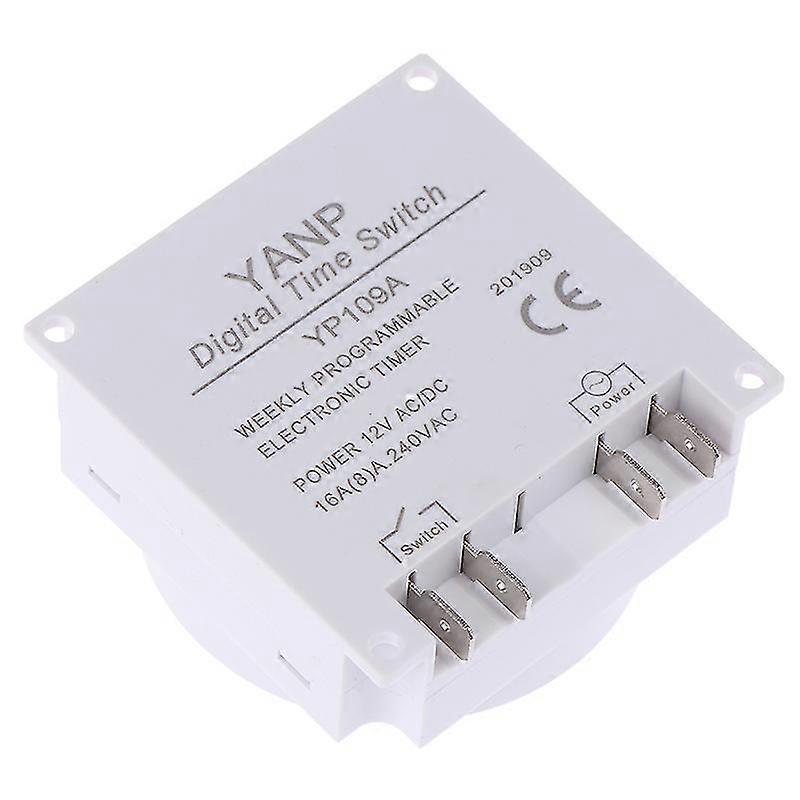 25-26 Digital Timer Dc /ac 12v 16a Lcd Display Programmable Timer Ovp Switch