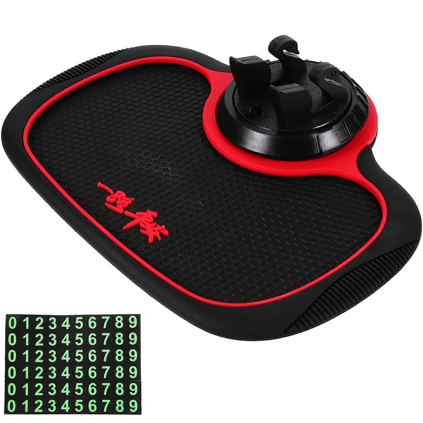 Non-Slip Car Mats ABS Material Rectangular Temperature Resistant 24.00x18.70x4.00cm for Car Use 1Pack