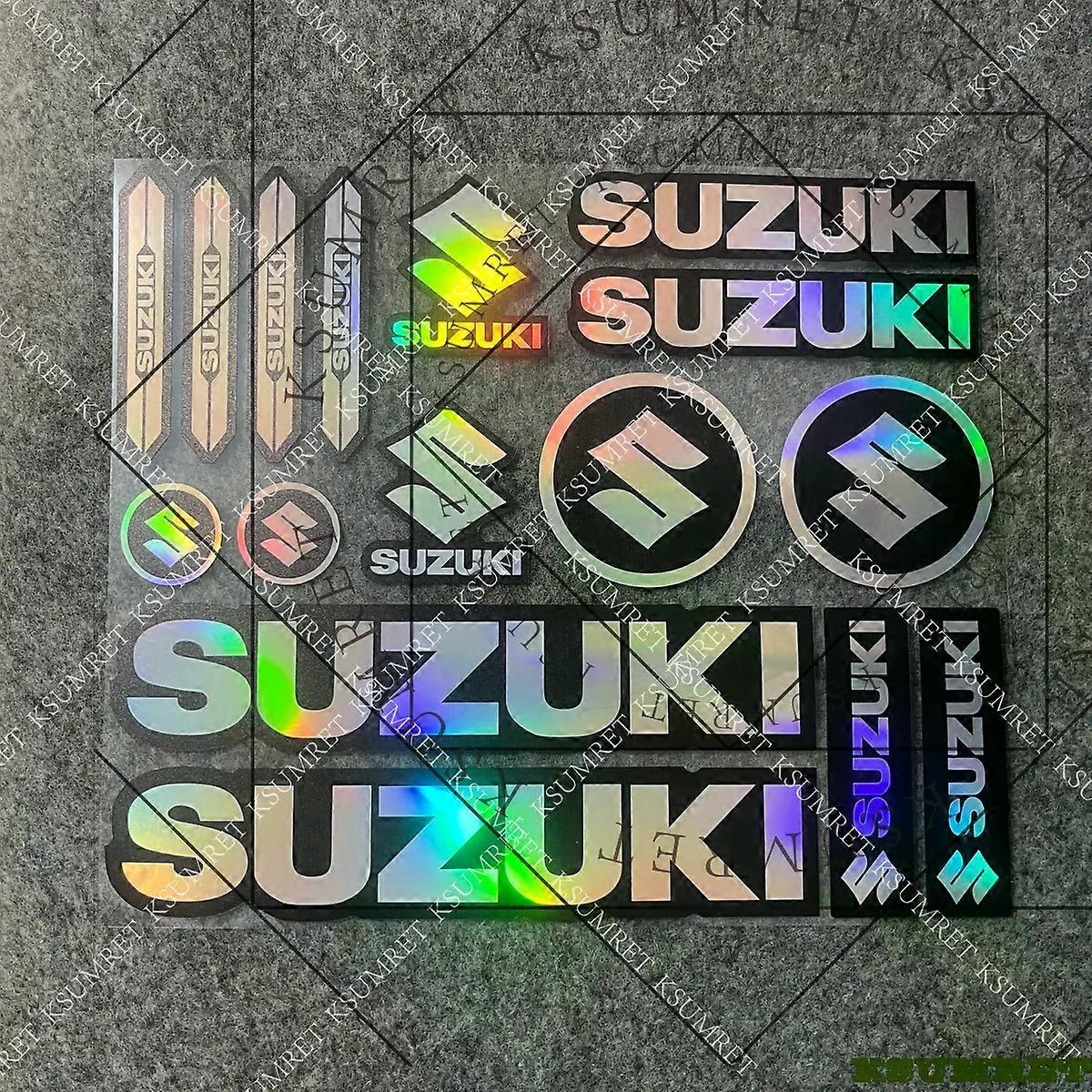 Laser Suzuki Motorcycle Sticker Decals Tank Logo