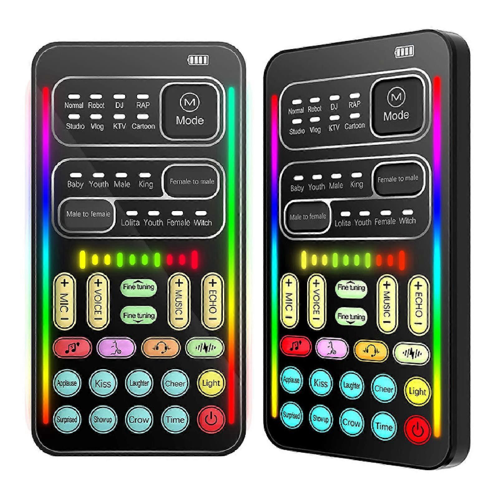 Voice Changer with RealTime Modulation, 8 Sound Effects, USB Plug and Play for PC Gaming Live