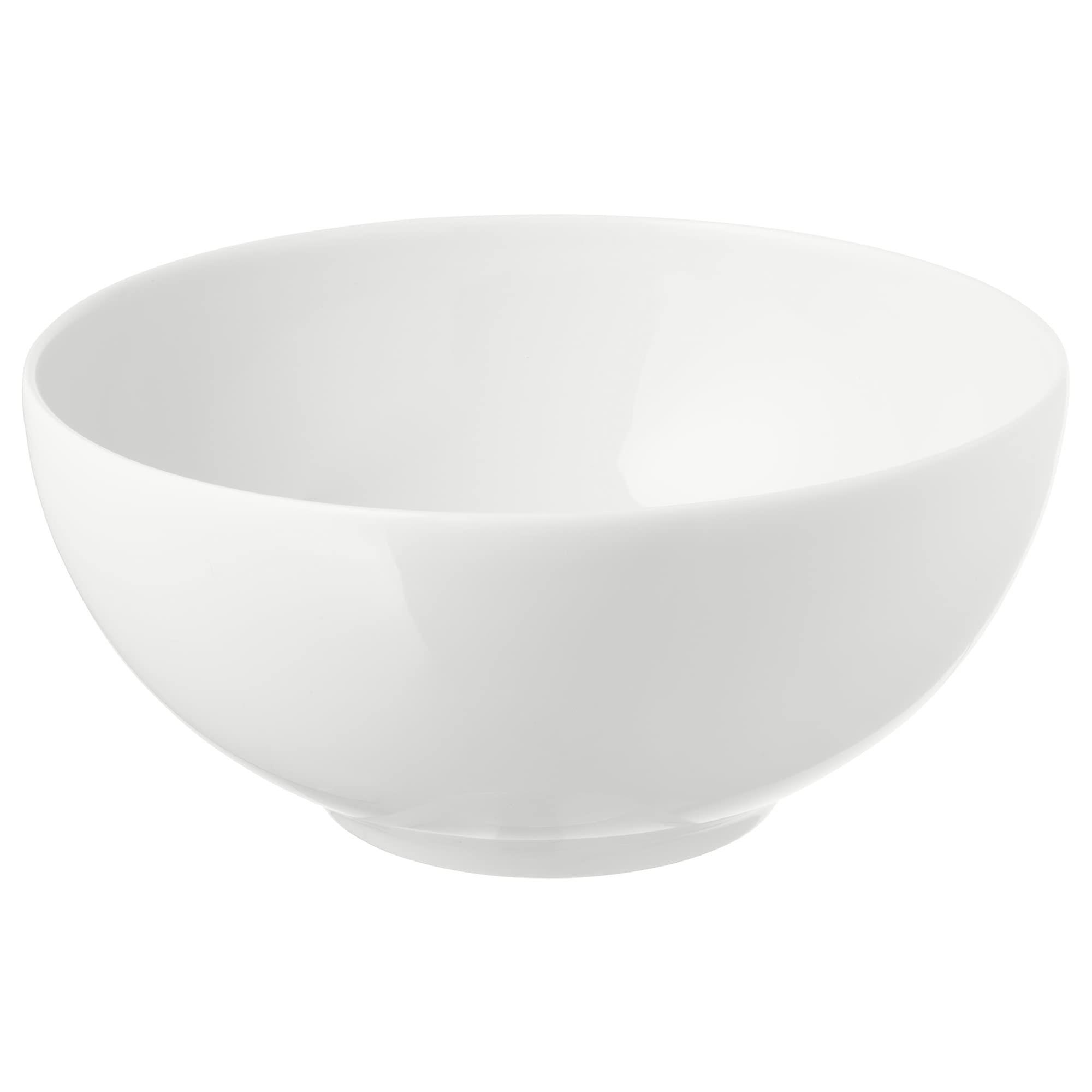 Ceramic Bowl 16cm White Round Serving Bowl with Elegant Rounded Design Easy Clean Surface