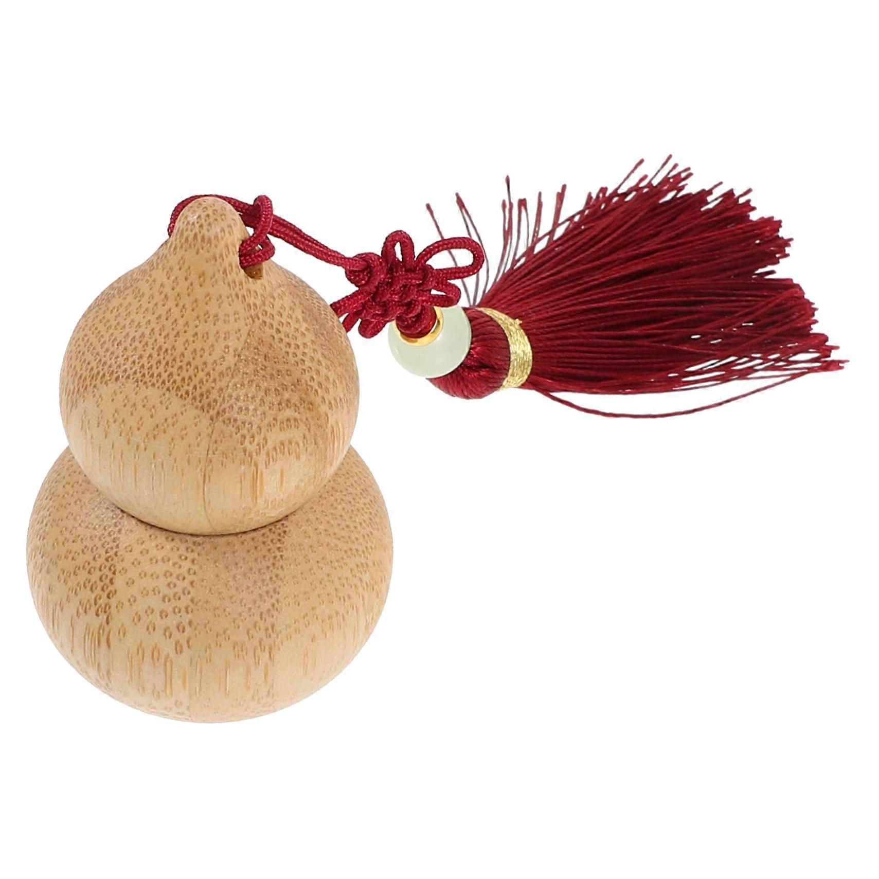 Bamboo Essential Oil Roller Bottle Gourd Design Refillable Perfume Container for Travel