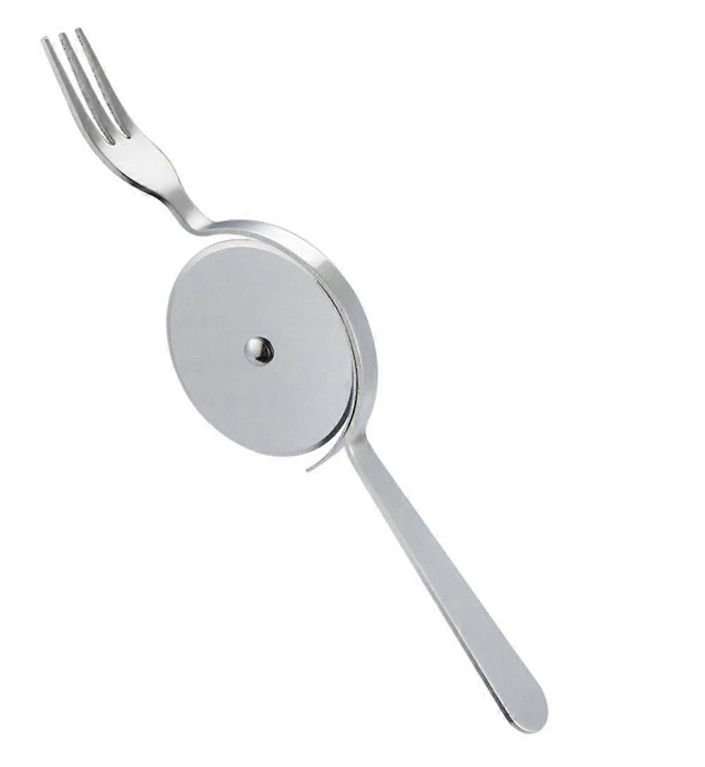 Stainless Steel Pizza Cutter with Knife and Fork, RustResistant MultiFunctional Kitchen Tool