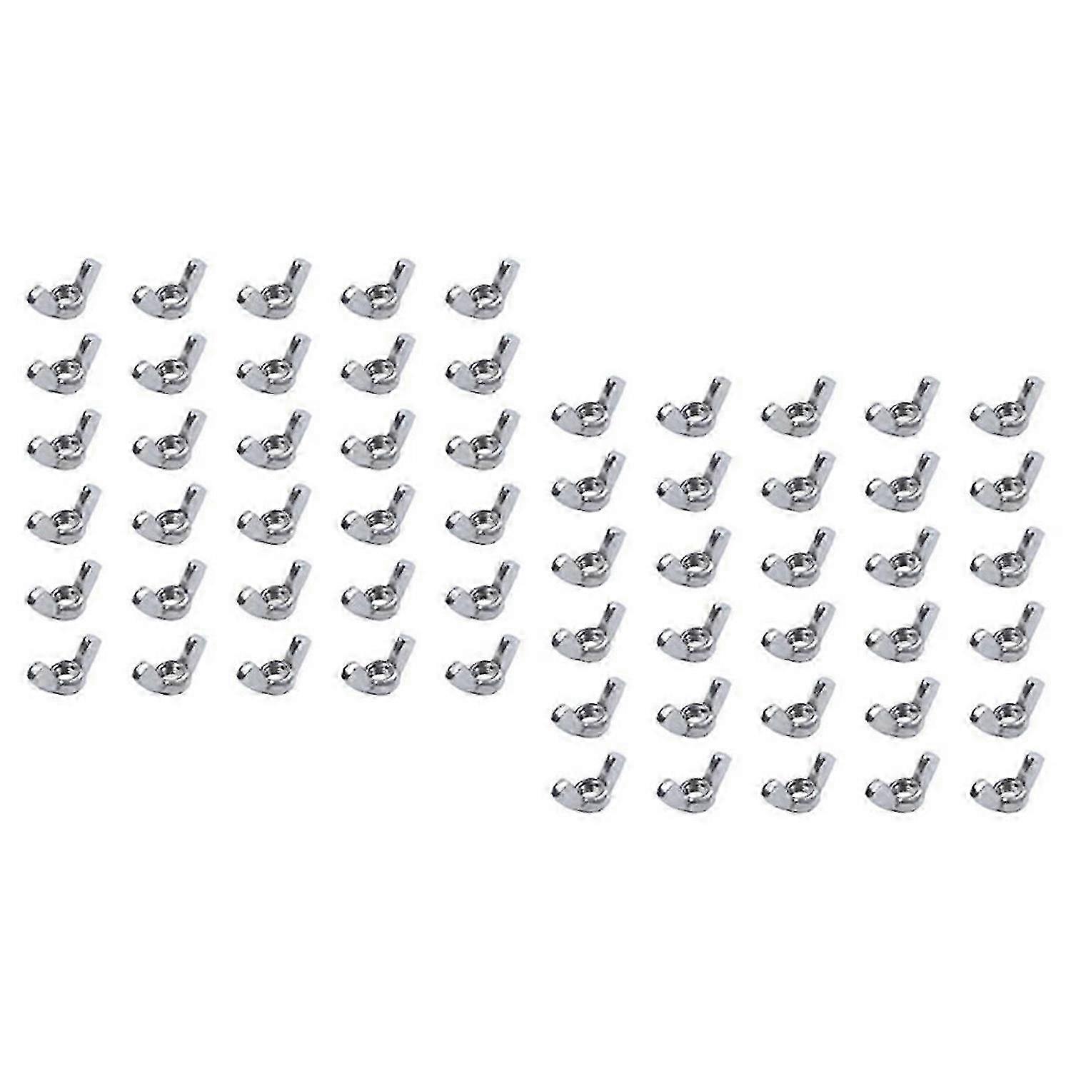 M6 thread diameter stainless steel wing nuts, 10-pack