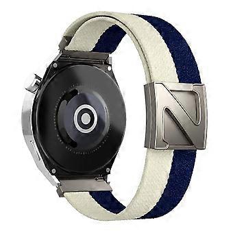 22mm Replacement Strap for Huawei Watch GT 5 Pro/5/4 46mm/Watch 4 Z-Shaped Magnetic Clasp Nylon Watc