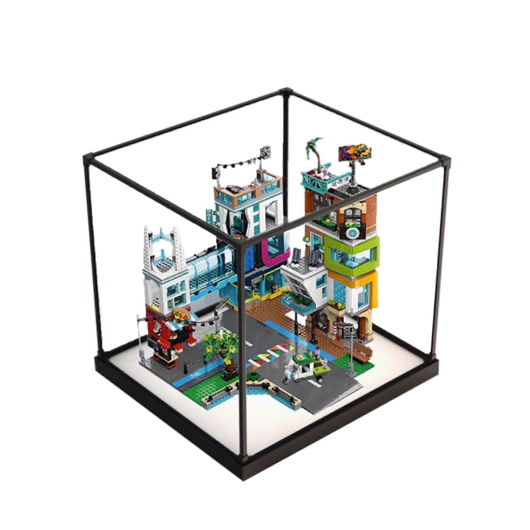 Display Case Acrylic Dustproof Box for  60380 Modern Metropolis Clear Stackable Organizer