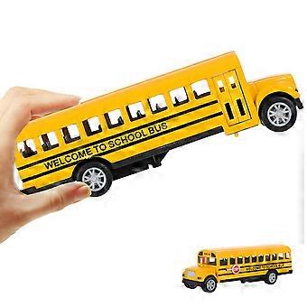 Alloy Pull Back School Bus Toy for Playing 1Pcs Kids Car Toy Funny Model