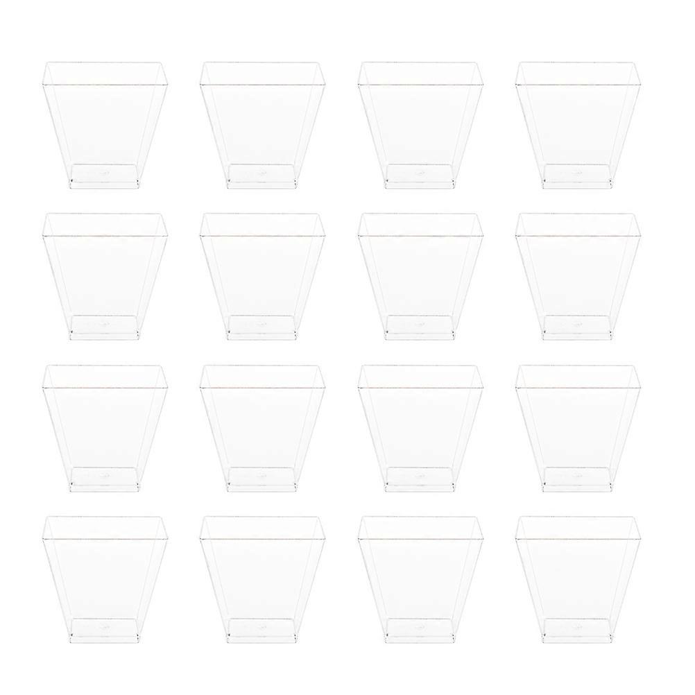 Plastic Transparent Dessert Cups for Storage Use 25Pcs Practical Set