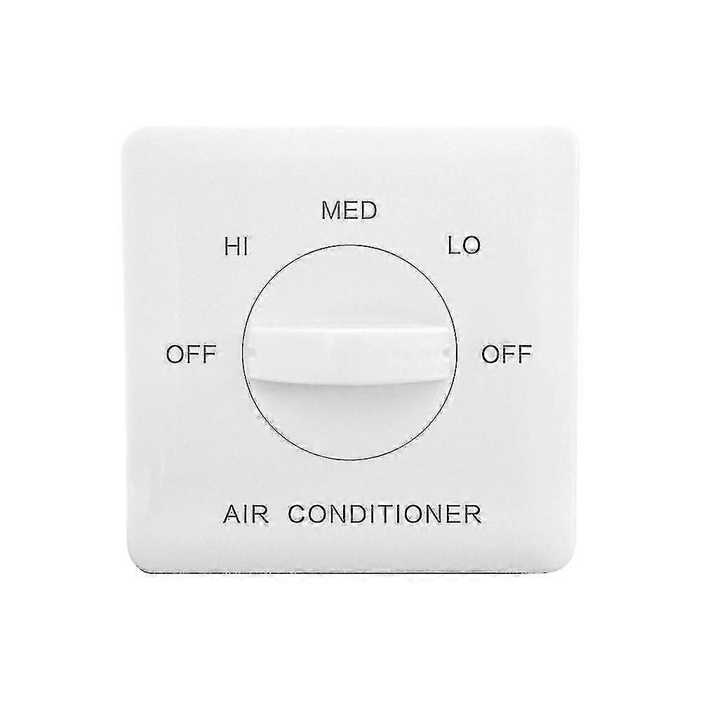 Panel Pipe Fan Controller White Fan Coil Three-speed Control Switch Central Air Conditioning Switch