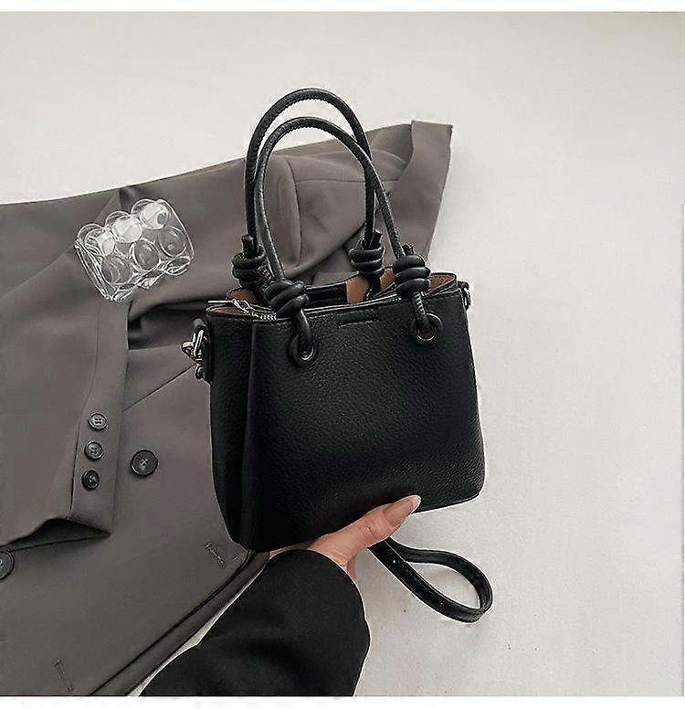 Lychee Pattern Soft Leather Handbag, Soft Leather, Women's