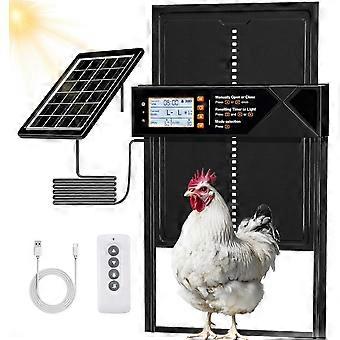 Porte automatique de poulailler à énergie solaire, très grande, modèle Mix 4