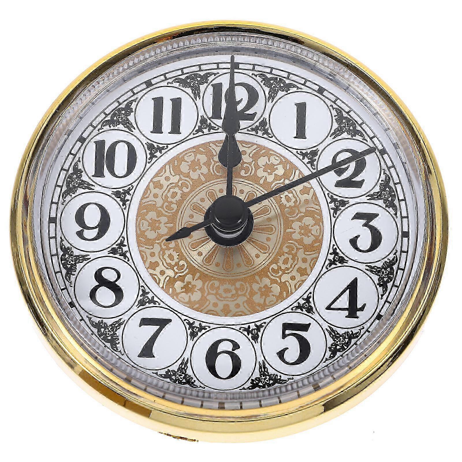 Miniature Replacement Clock Insert Kit - Includes Clock Face for Home DIY Projects & Decorations