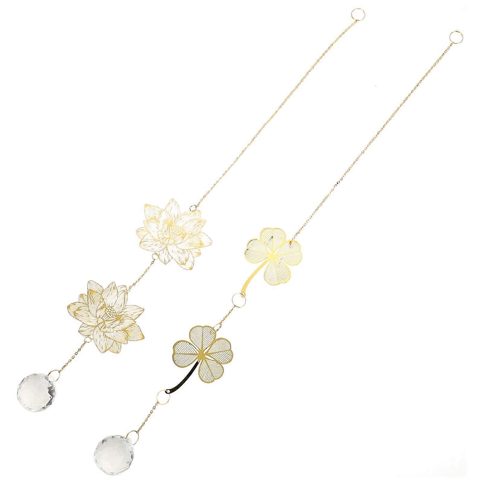 Crystal Fan Pull Chain for Decor 2Pcs Vintage Ceiling Light Pull Extender
