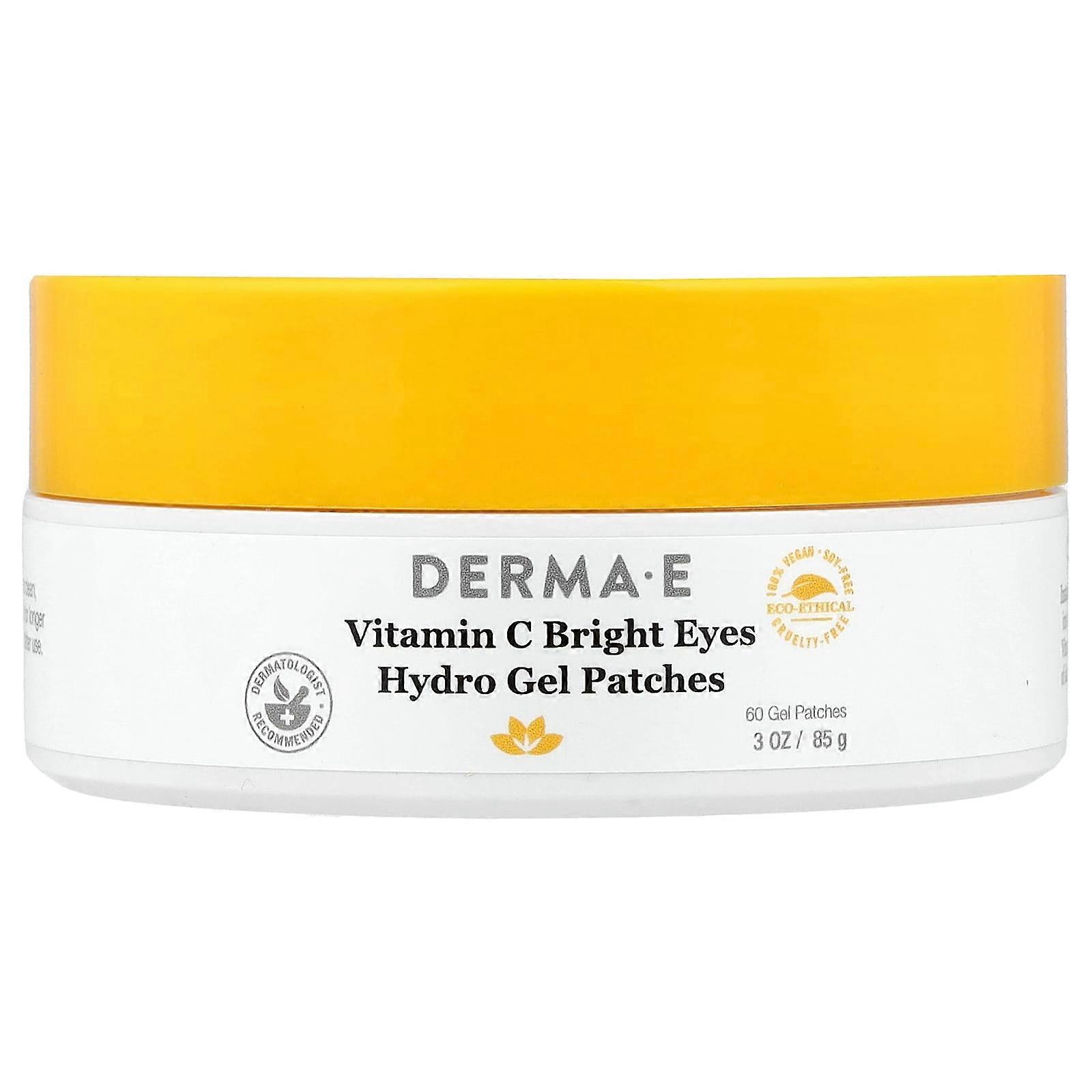 DERMA E, Vitamin C Bright Eyes Hydro Gel Pflaster, 60 Pflaster