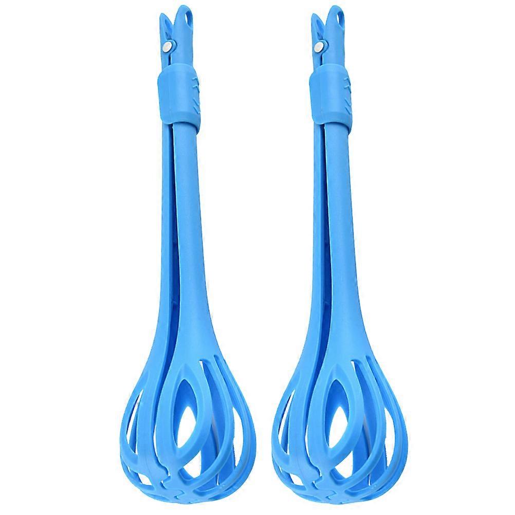 Egg Beater Manual Blender Egg Separator for Kitchen Use 2Pcs Blue