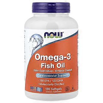 NOW Foods, Omega-3 Fish Oil, 180 Softgels