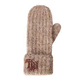 Ralph Lauren Womens/Ladies Leather Embroidered Logo Mittens