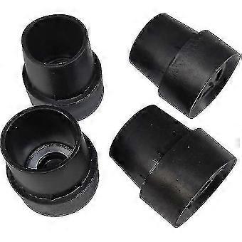 16 Pack Trampoline Leg End Caps Non-slip Rubber Easy Install - Strong Latex Trampoline Accessories For 1inch Round Legs - Black