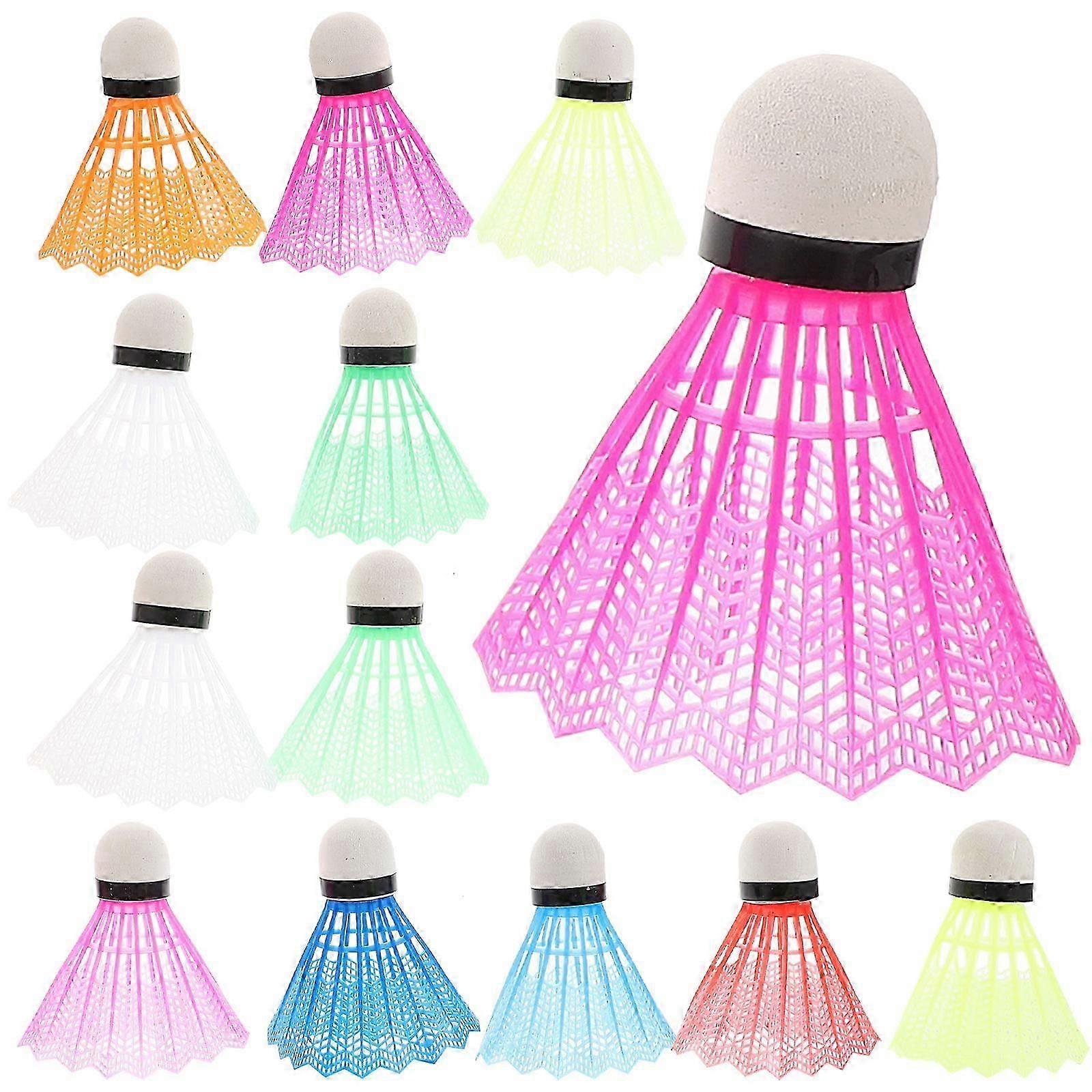 Badminton Ball Plastic Shuttlecocks for Playing 60Pcs Assorted