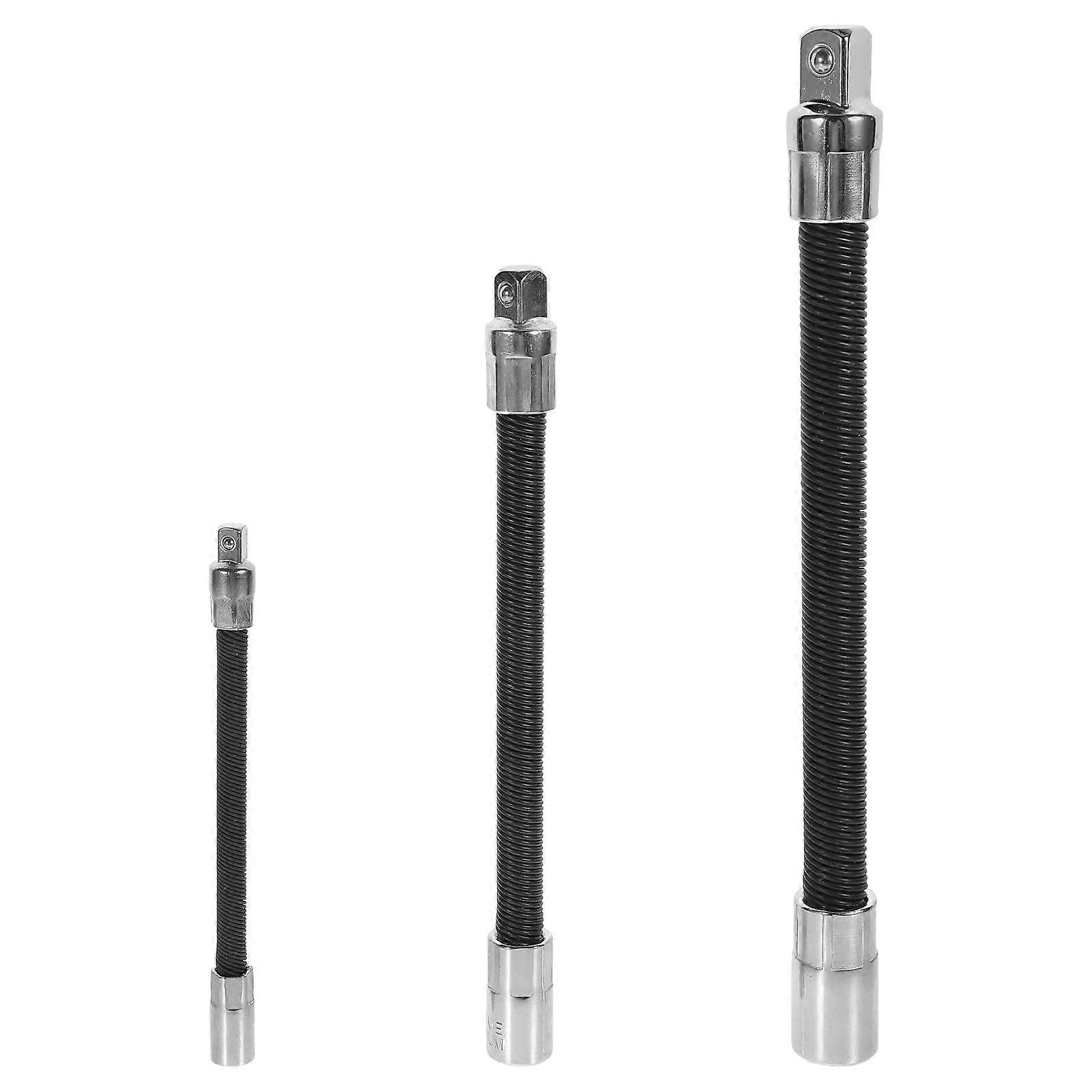 1 Set Flexible Socket Extension Cables 1/4 3/8 1/2 Flex Socket Extension Bar Set